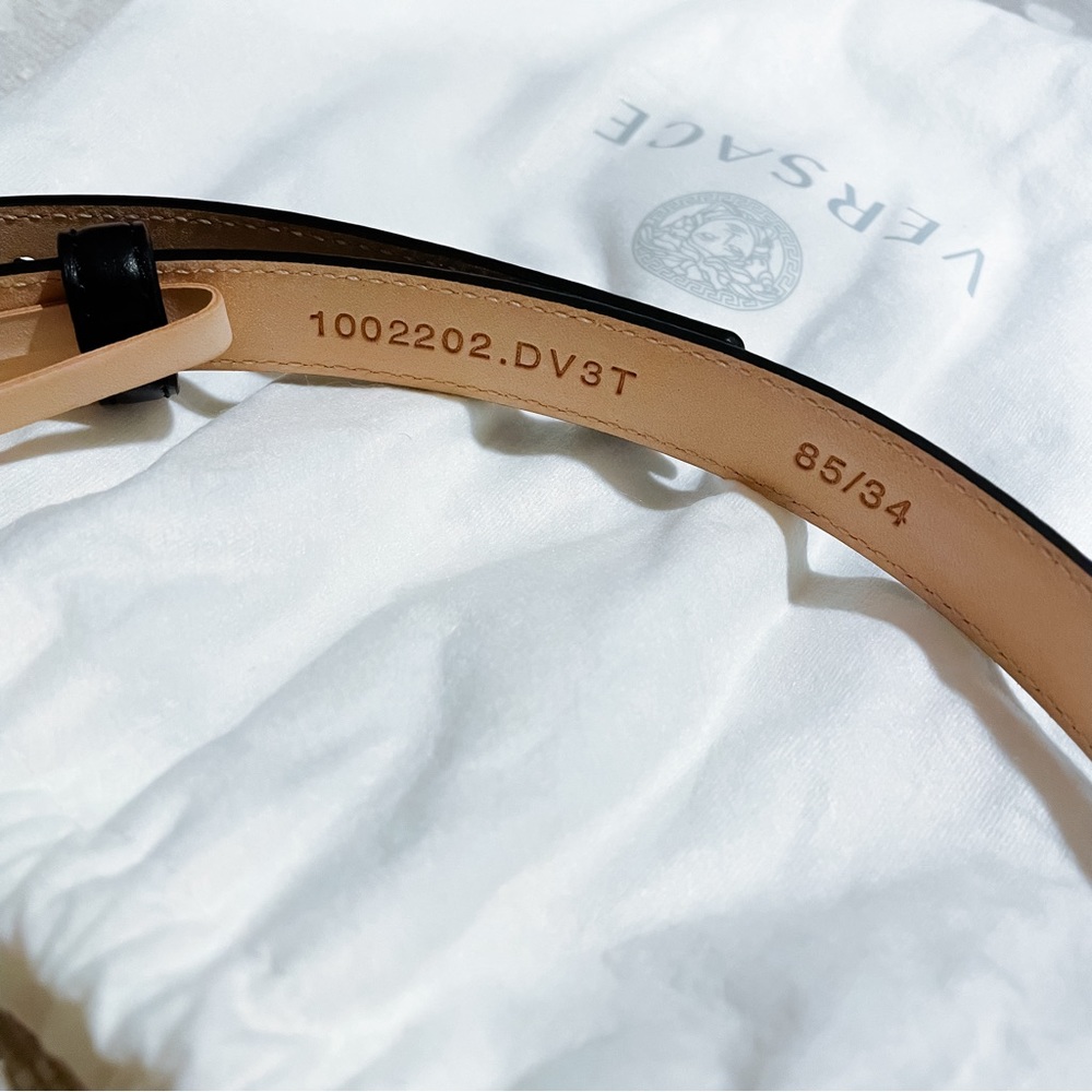 VERSACE Logo Belt Size 85 - Picture 5 of 8